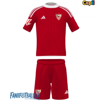Sevilla Echipament de Fotbal Replică 2025-26 Copii Deplasare (+ Șorturi)
